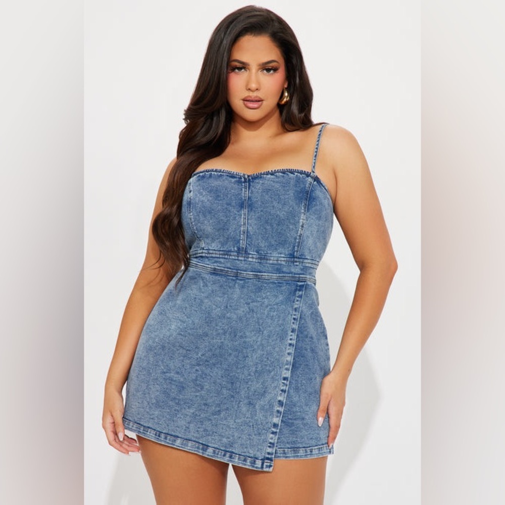 Denim Romper